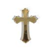 Akrylový Krížik ornament zlatý 6cm