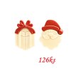 cokoladova dekoracia santa a darčeky 126ks