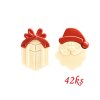 cokoladova dekoracia santa a darčeky 42ks