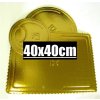 Zlatý lepenkový podnos 40x40cm