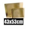 Zlatý lepenkový podnos 43x53cm