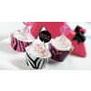 Set na cupcakes: košíčky, krajky a ozdoby Glamour 36ks