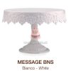 Message luxusný plastový stojan biely 23cm