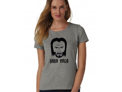 dámské šedé tričko John Wick Baba Yaga