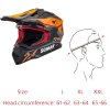 motokrosova prilba celotvarova velkosti oranzova