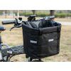 Coș textil multifuncțional și pliabil pentru bicicletă și trotinetă