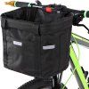 Coș textil multifuncțional și pliabil pentru bicicletă și trotinetă