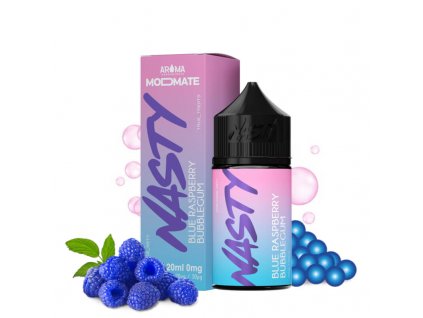 nasty juice mod mate blue raspberry bubblegum longfill prichut 20 ml