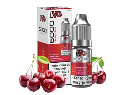 e napln ivg 6000 salt cherry chew 20 mg