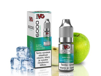 ivg 6000 arctic apple salt e liquid 10 mg ovocie