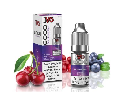 ivg 6000 berrylicious blast salt e liquid 20 mg ovocie