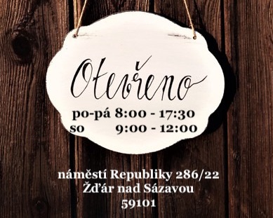 Provozní doba prodejny Top Vital