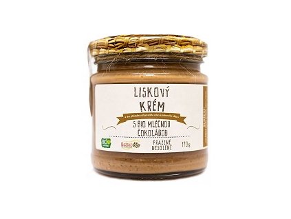 BO - Lískový krém s BIO mléčnou čokoládou 190g