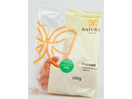 Papáya bez cukru a konzervace 100g natural