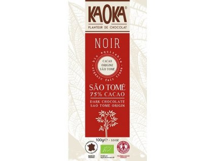 Čokoláda Kaoka Sao Tomé 75% 100g