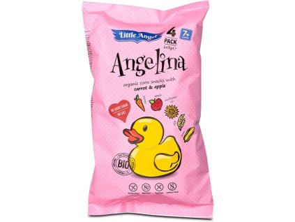 Křupky Angelina mrkev jablko BIO 60g
