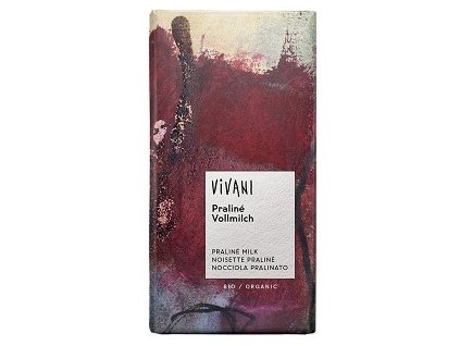 Čokoláda Vivani mléčná praliné BIO 100g