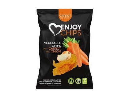 Chips Enjoy s mrkví a cibulí 40 g ENJOY
