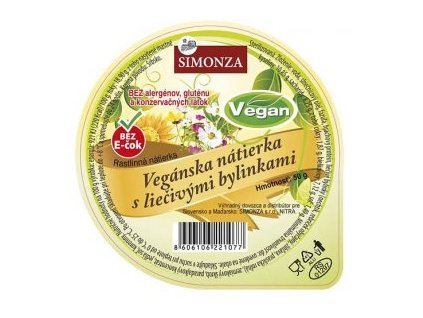 Simonza - Veganská pomazánka s léčivými bylinkami