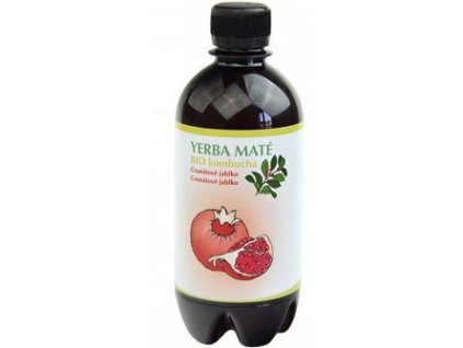 Kombucha Yerba maté-granátové jablko BIO 400ml