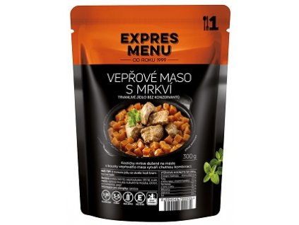 Expres - Vepřové maso s mrkví 300g