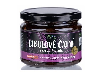 Čatní z červené cibule Pálivé 250g