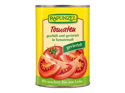 Rajčata loupaná čtvrcená 400g BIO Rapunzel