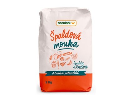 Mouka špaldová hladká polosvětlá 1kg Nominal