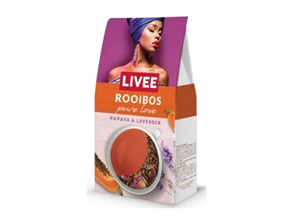 Čaj rooibos s levandulí a papajou 60g Livee