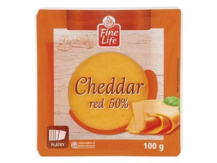 M - Cheddar 50% 100g plátky