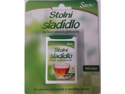 Sladidlo stévia tabletky Nat.7,8g