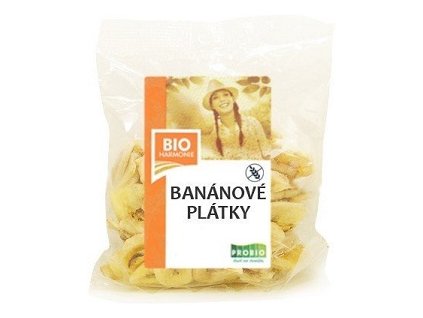 Sušené banánové plátky 150g BIO PB