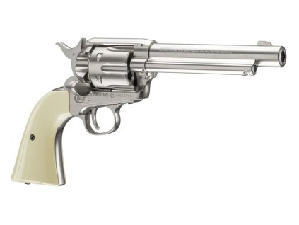 6864 1 vzduchovy revolver colt single action army saa 45 nikl