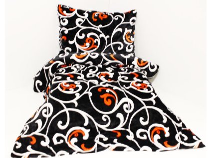 14907 mikroflanel povleceni orient orange 140x200 70x90