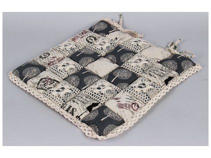 Sedák na židle šedá