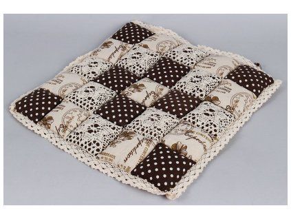 Sedák na židle hnědá