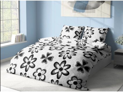 23330 aaryans bavlnene povleceni emily cerne 140x200 70x90cm