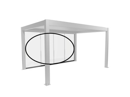 Biohort pergola delena bocni stena sedy kremen 4 5x3 9003414948228 9003414957893