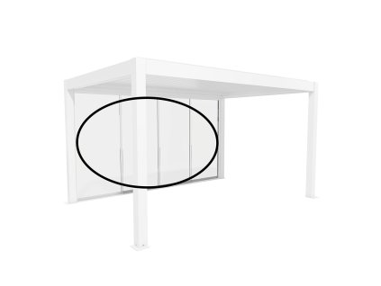 Biohort pergola delena bocni stena bila 4 5x3 9003414957916