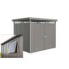 Domek Biohort HighLine- ventilační okno ZDARMA- dvoukřídlé dveře- šedý křemen- 4 velikosti
