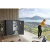 skrinka na terasu 56070 Biohort Romeo M tmave seda