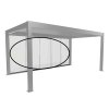 Biohort pergola delena bocni stena tmave seda 5 5x3 9003414948679 9003414957961