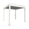 1 Biohort pergola bioklimaticka 3x3 bila stribrna elektricka 9003414947719