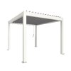 2 Biohort pergola bioklimaticka 3x3 5 bila stribrna elektricka 9003414947726