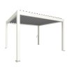 6 Biohort pergola bioklimaticka 4x3 5 bila stribrna elektricka 9003414947764