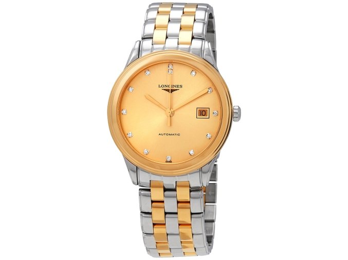 longines flagship champagne diamond dial men s watch l49743377