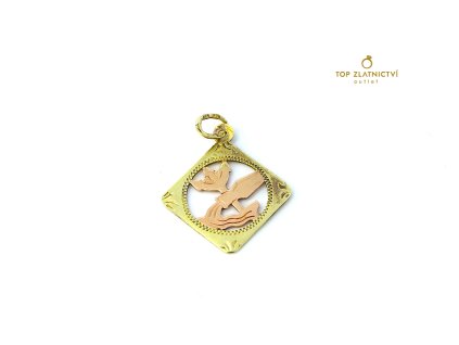 Zlatý přívěsek 0.88g - vodnář