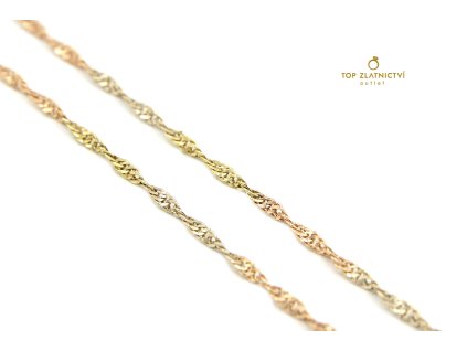 Zlatý řetízek 3.11g