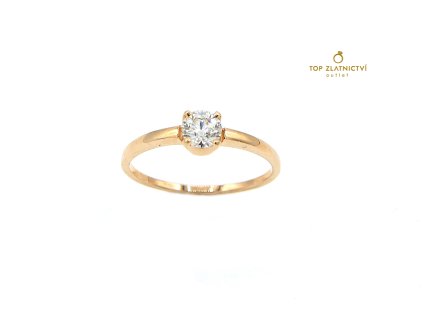 Zlatý prsten s diamantem 1.49g