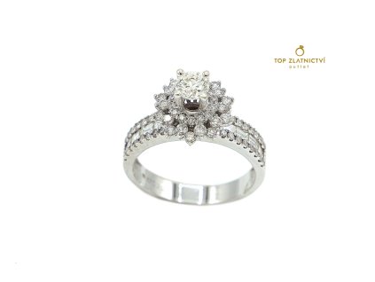 Zlatý prsten s diamanty 4.30g